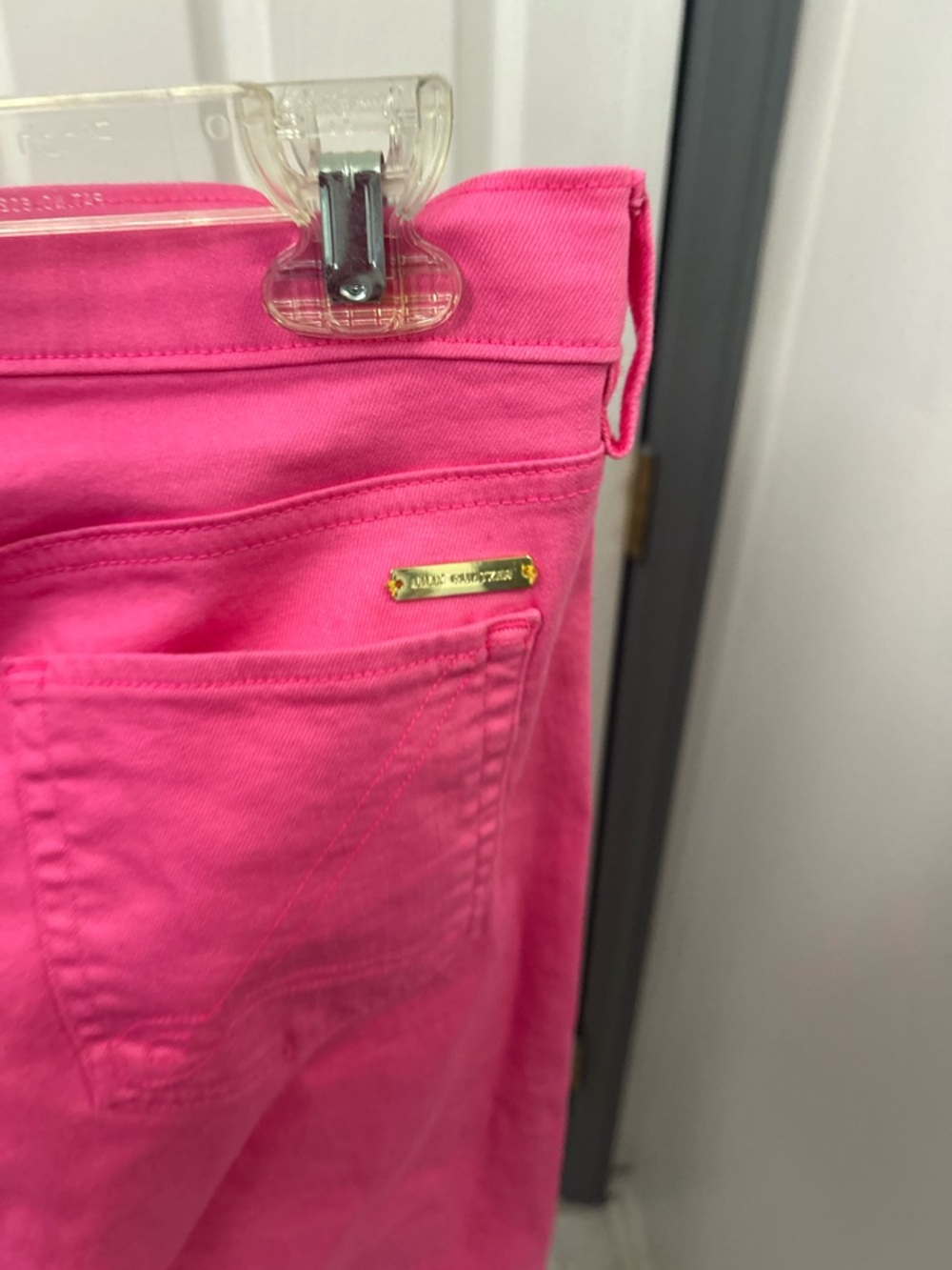NWT LILLY PULITZER hot pink denim jeans. - Picture 7 of 16